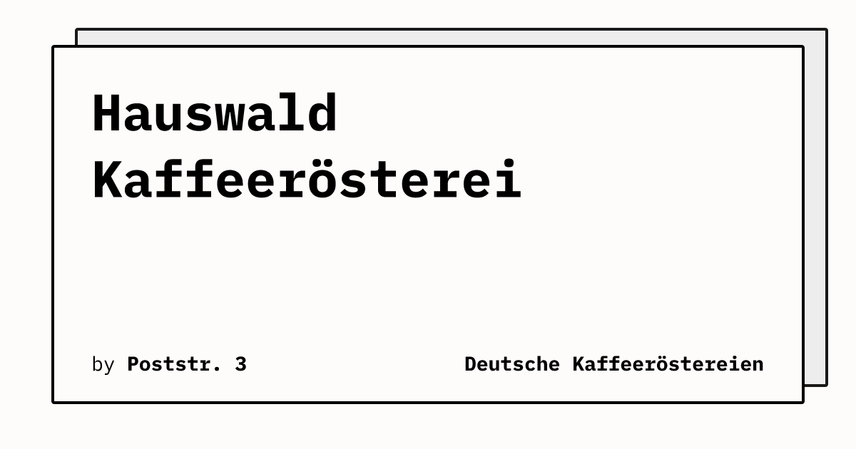 Bild von Hauswald Kaffeerösterei