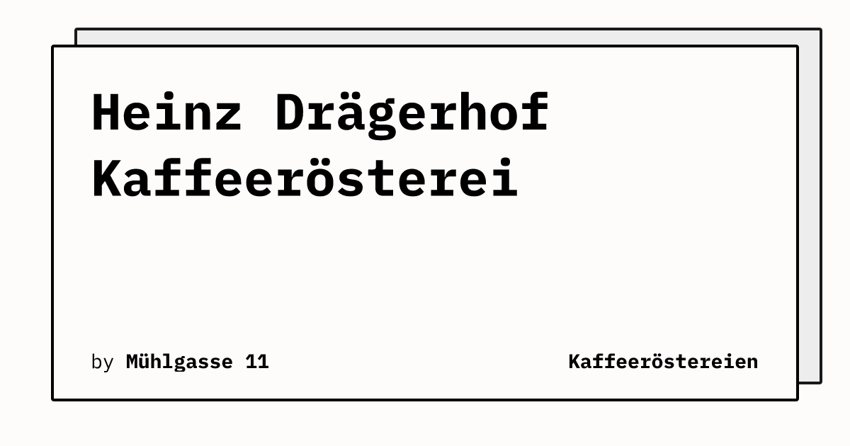 Bild von Heinz Drägerhof Kaffeerösterei