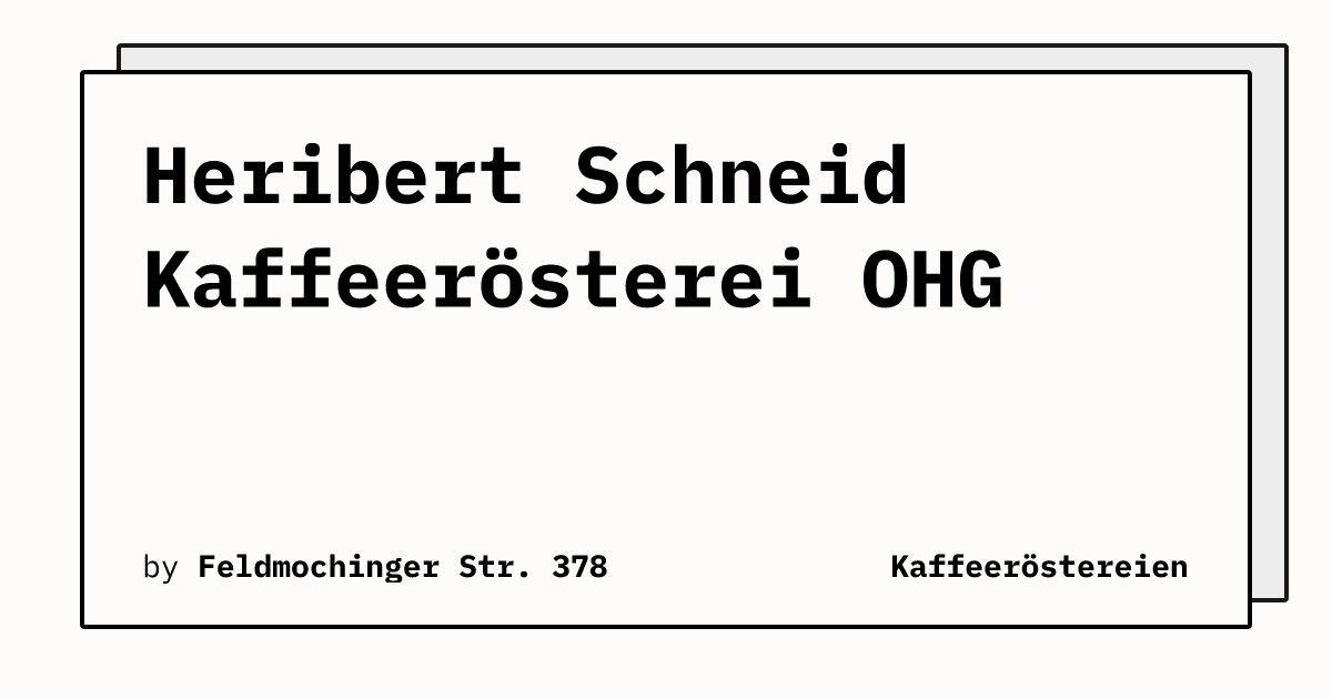 Bild von Heribert Schneid Kaffeerösterei OHG