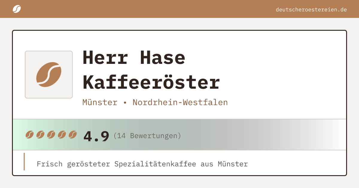 Logo of Herr Hase Kaffeeröster