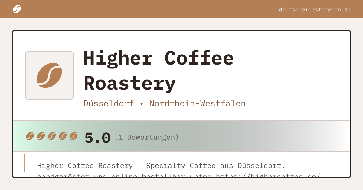 Logo of Higher Coffee Roastery