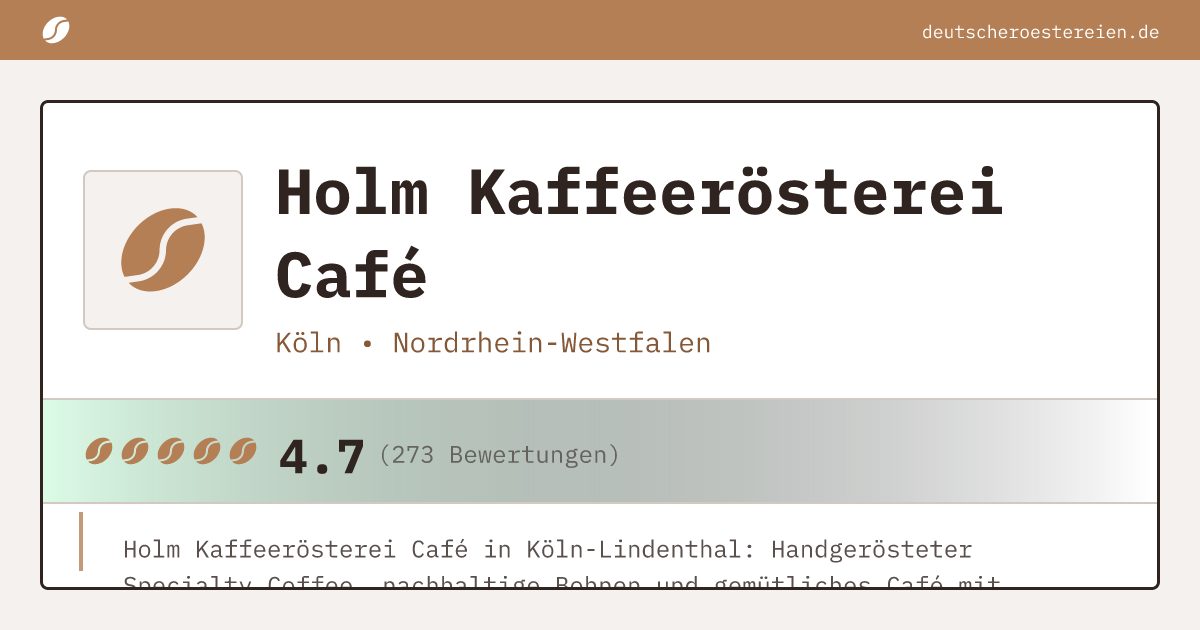 Logo of Holm Kaffeerösterei Café