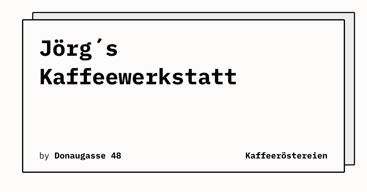 Bild von Jörg´s Kaffeewerkstatt