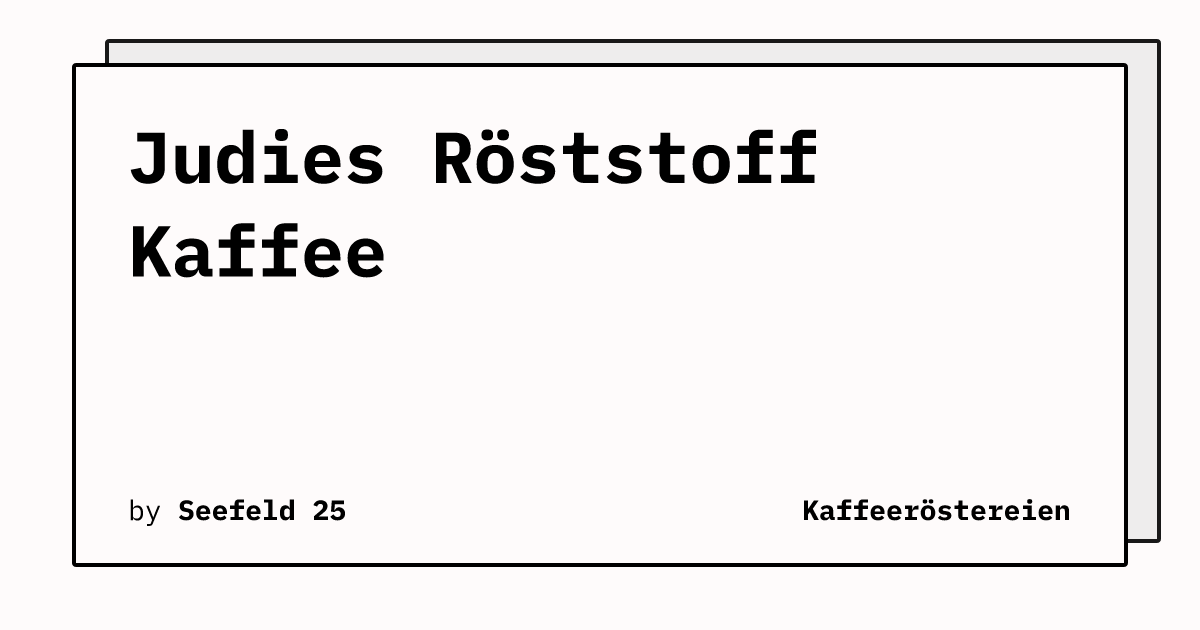 Bild von Judies Röststoff Kaffee