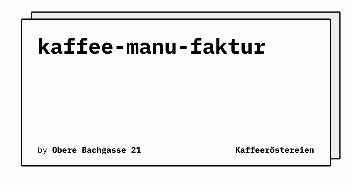 Bild von kaffee-manu-faktur