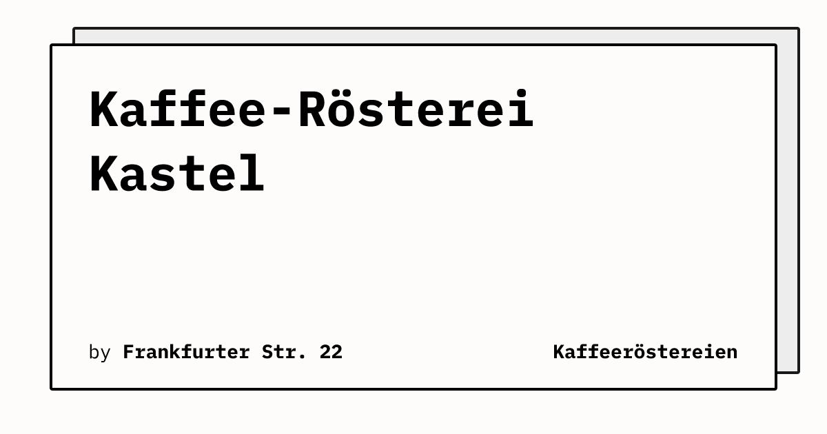 Bild von Kaffee-Rösterei Kastel