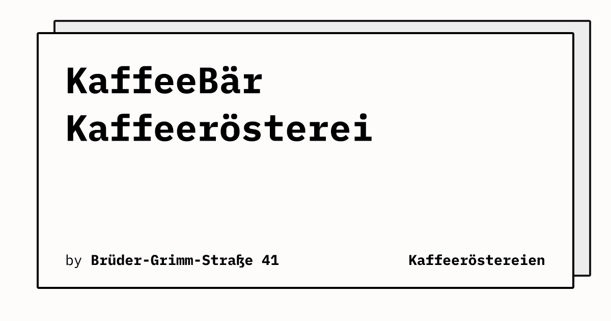 Bild von KaffeeBär Kaffeerösterei