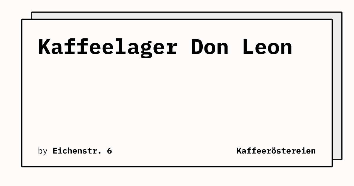 Bild von Kaffeelager Don Leon