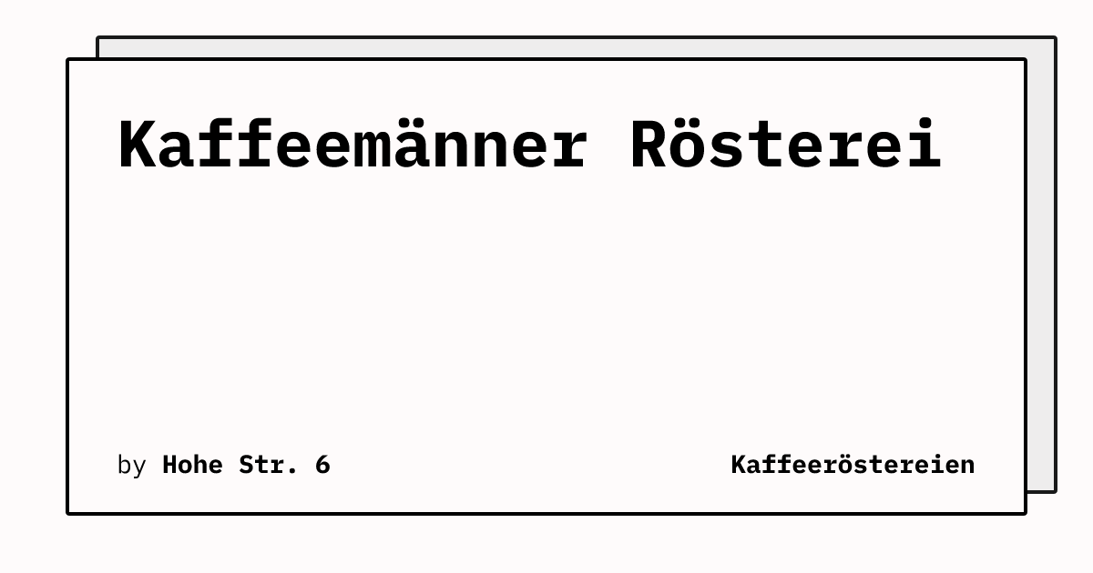 Bild von Kaffeemänner Rösterei