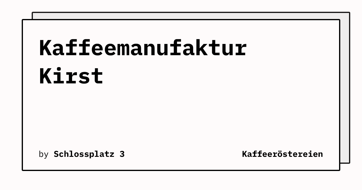 Bild von Kaffeemanufaktur Kirst