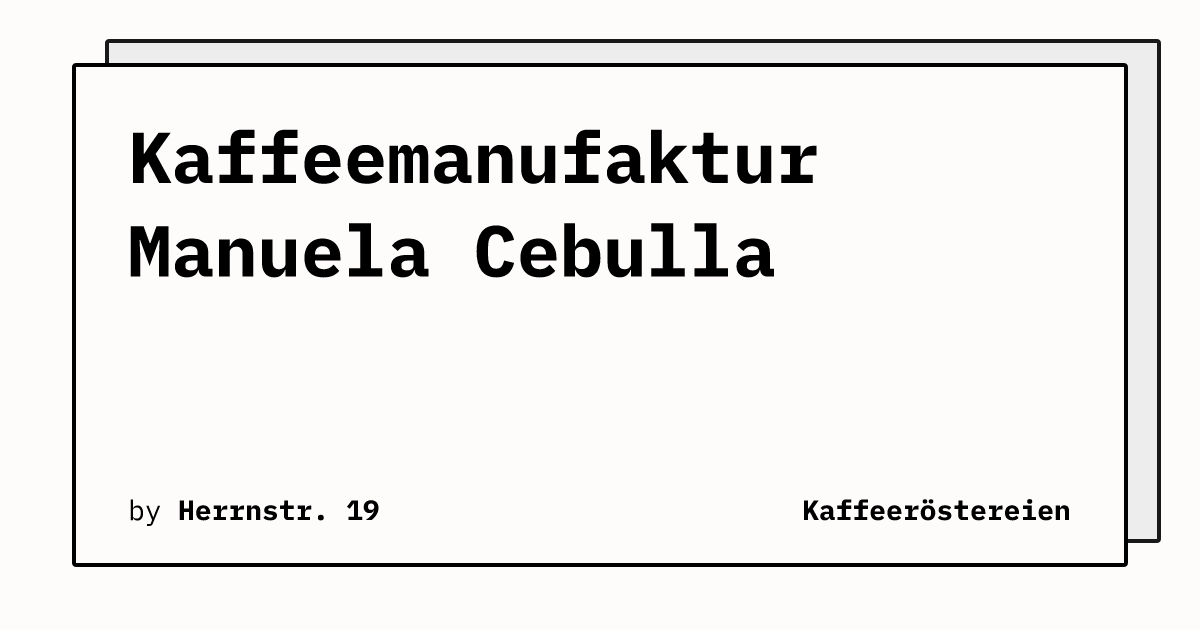 Bild von Kaffeemanufaktur Manuela Cebulla