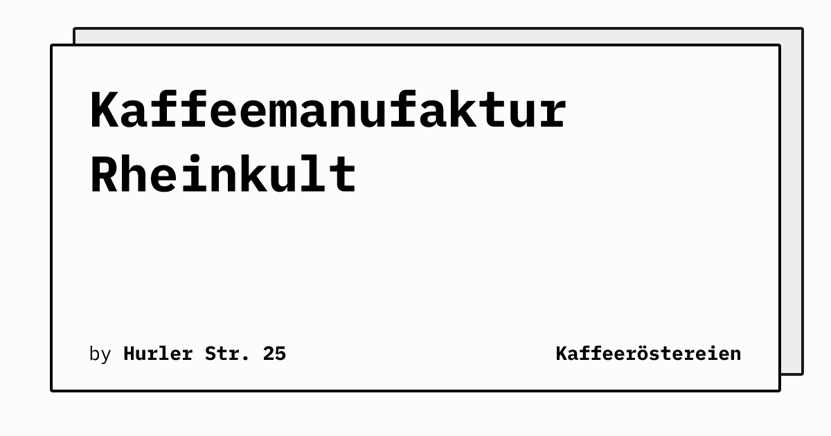 Bild von Kaffeemanufaktur Rheinkult