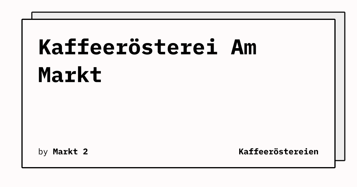 Bild von Kaffeerösterei Am Markt