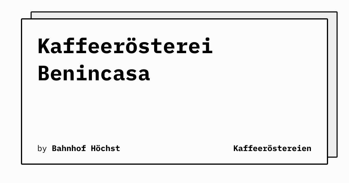 Bild von Kaffeerösterei Benincasa