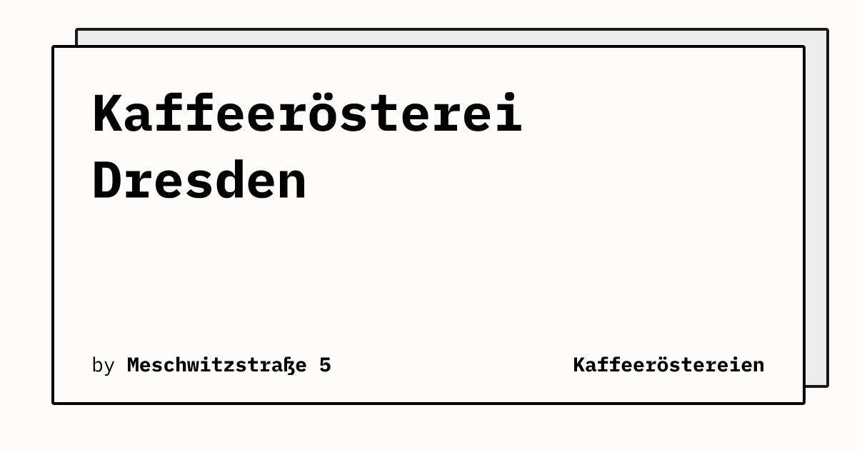 Bild von Kaffeerösterei Dresden