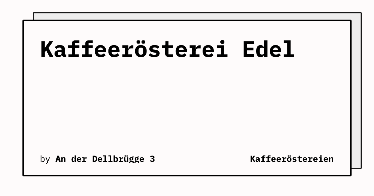 Bild von Kaffeerösterei Edel