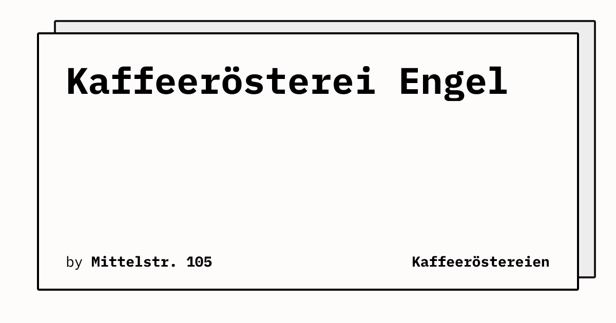 Bild von Kaffeerösterei Engel