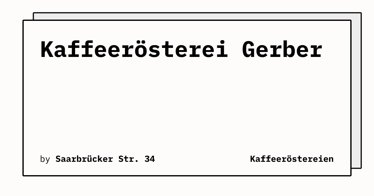 Bild von Kaffeerösterei Gerber