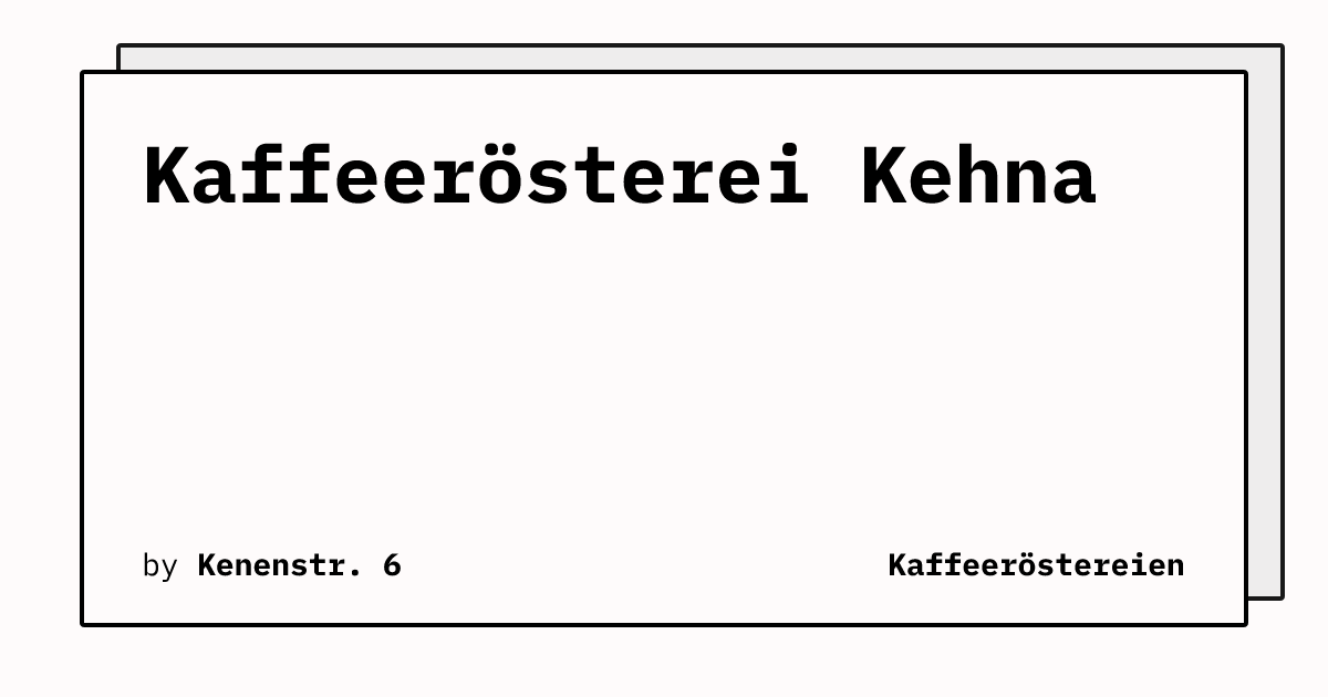 Bild von Kaffeerösterei Kehna