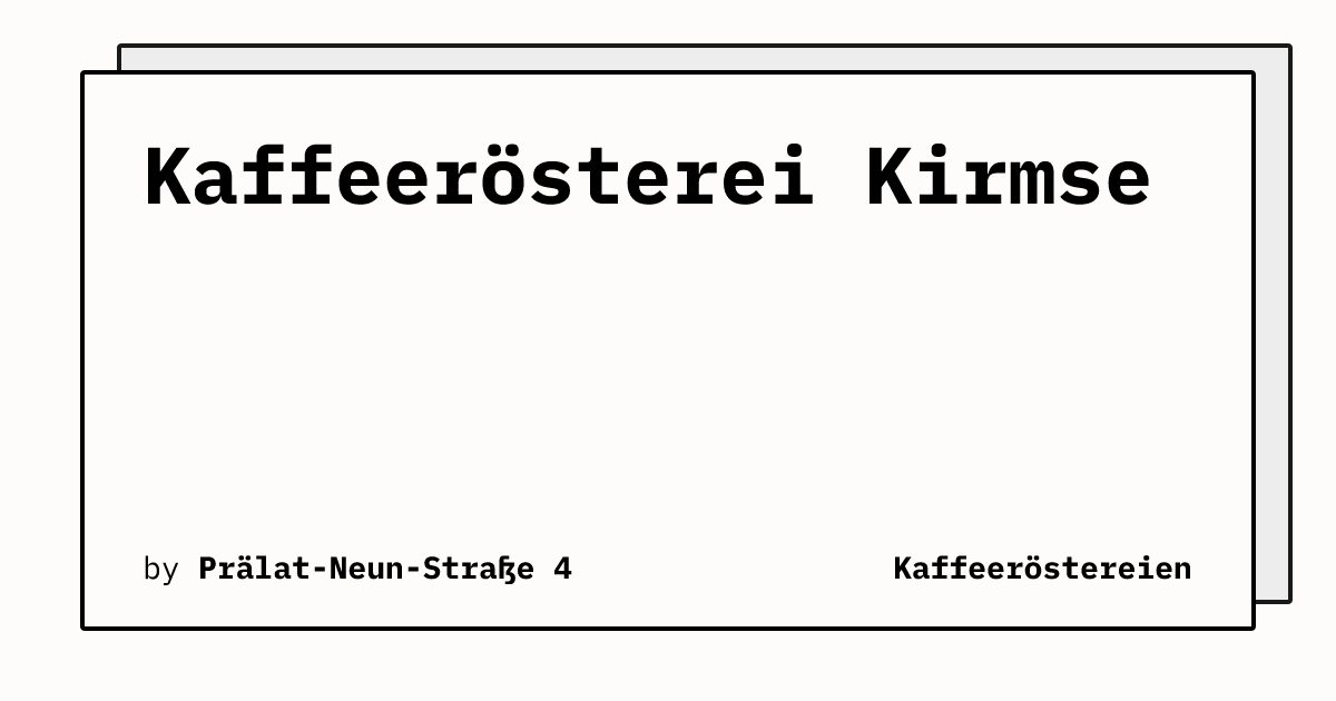 Bild von Kaffeerösterei Kirmse