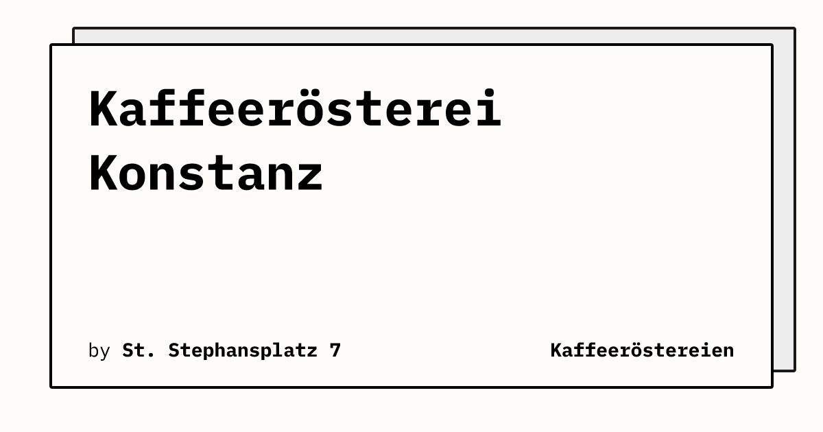 Bild von Kaffeerösterei Konstanz