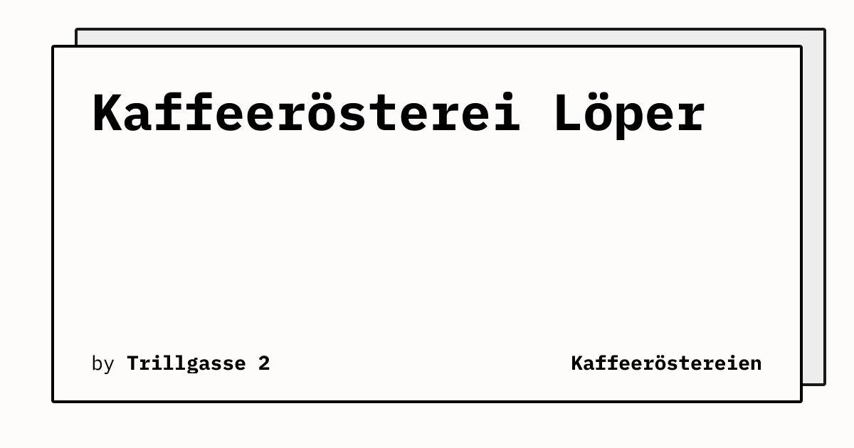 Bild von Kaffeerösterei Löper