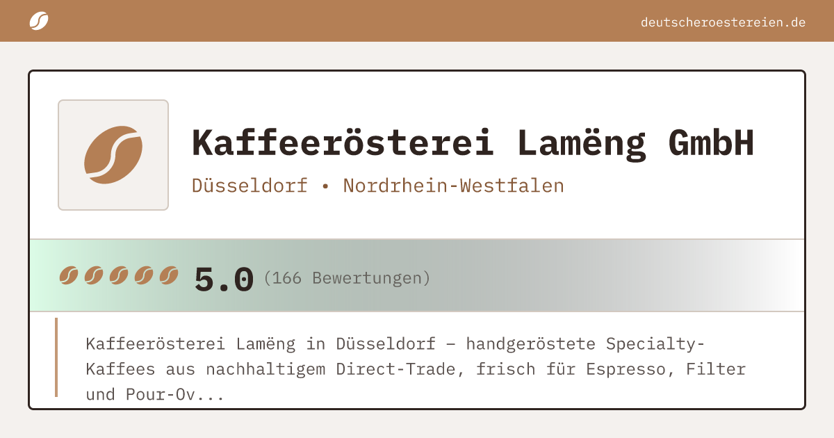 Bild von Kaffeerösterei Lamëng GmbH