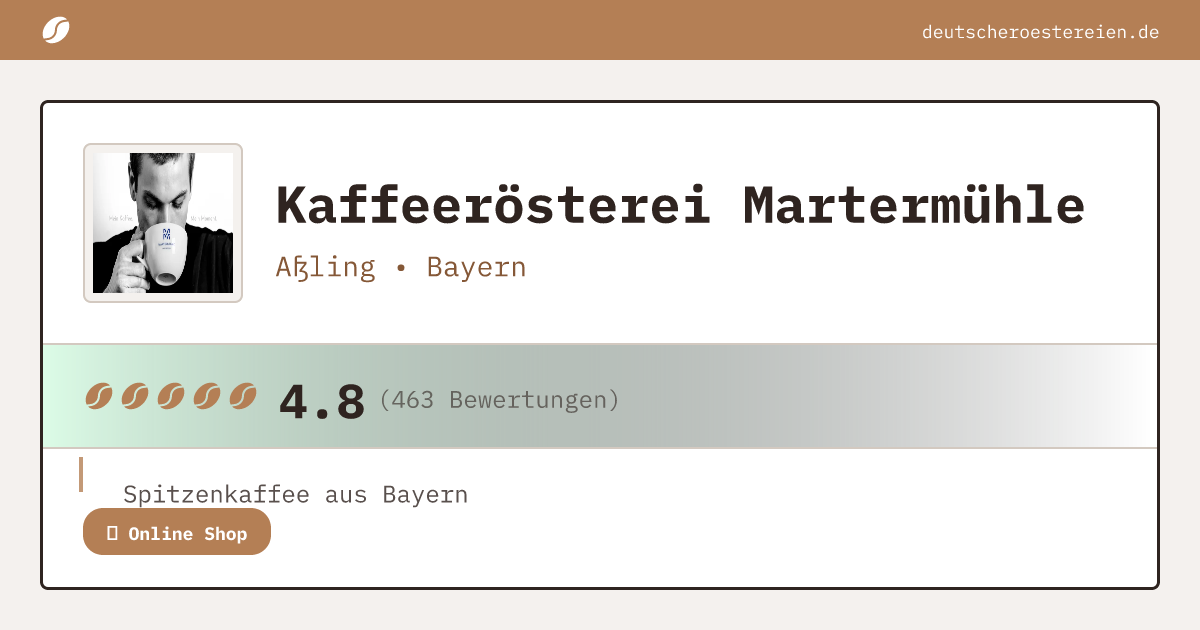 Bild von Kaffeerösterei Martermühle