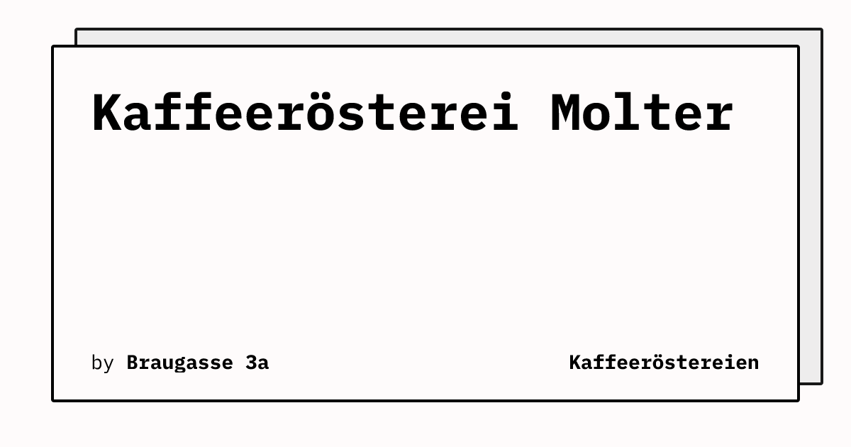 Bild von Kaffeerösterei Molter