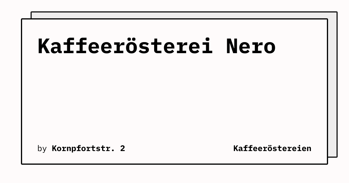 Bild von Kaffeerösterei Nero