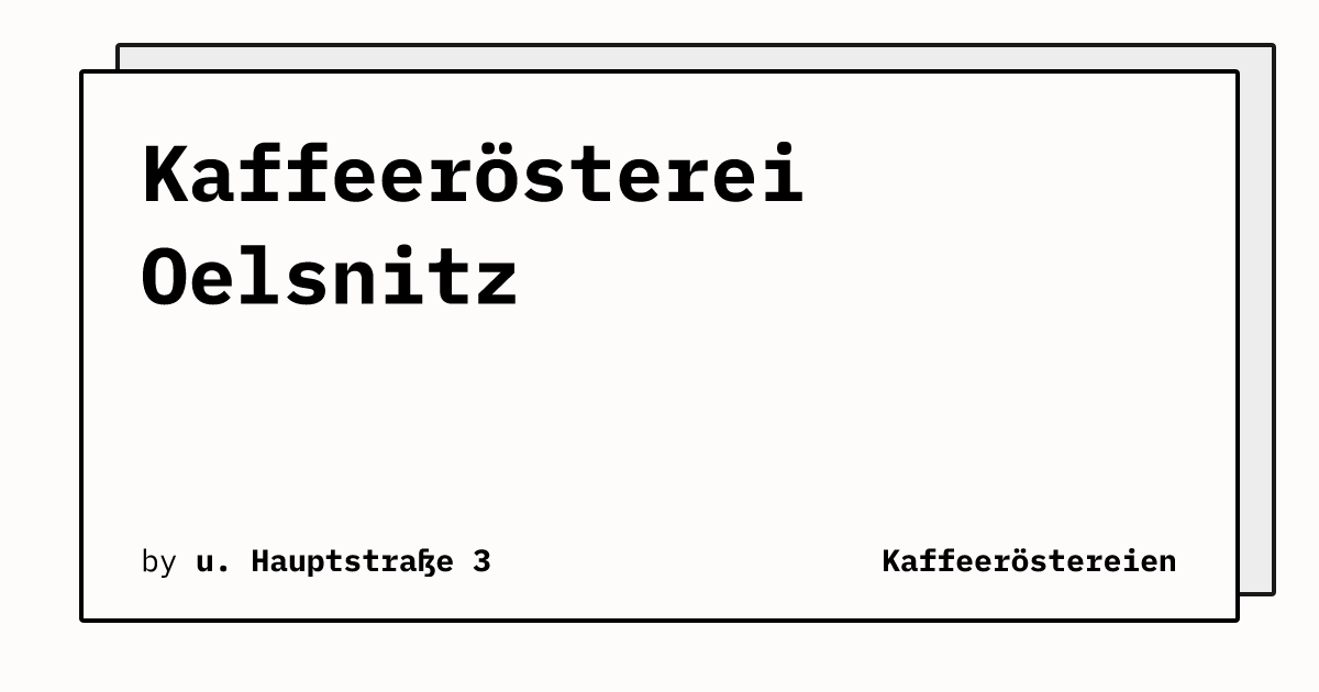 Bild von Kaffeerösterei Oelsnitz