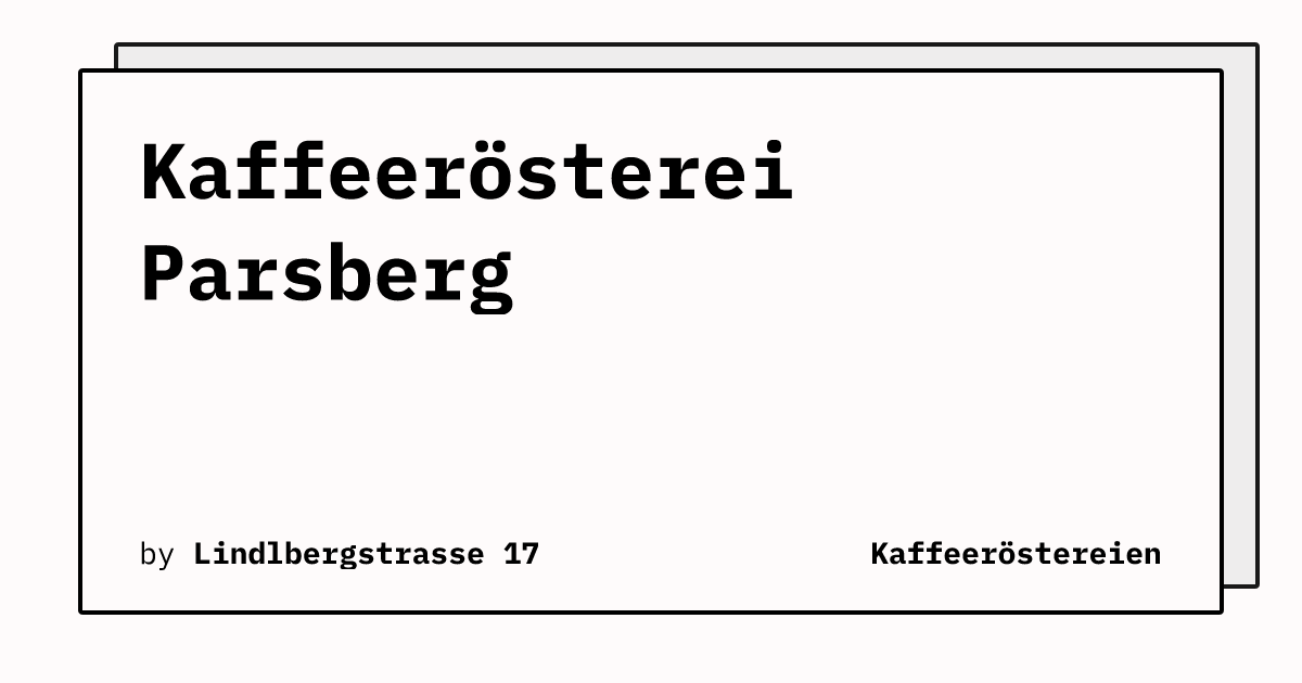 Bild von Kaffeerösterei Parsberg