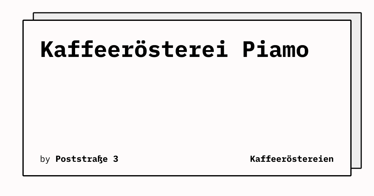 Bild von Kaffeerösterei Piamo 