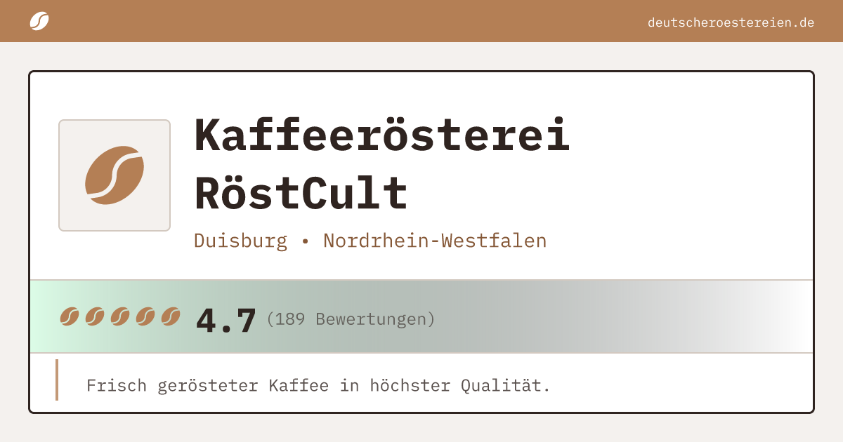 Logo of Kaffeerösterei RöstCult