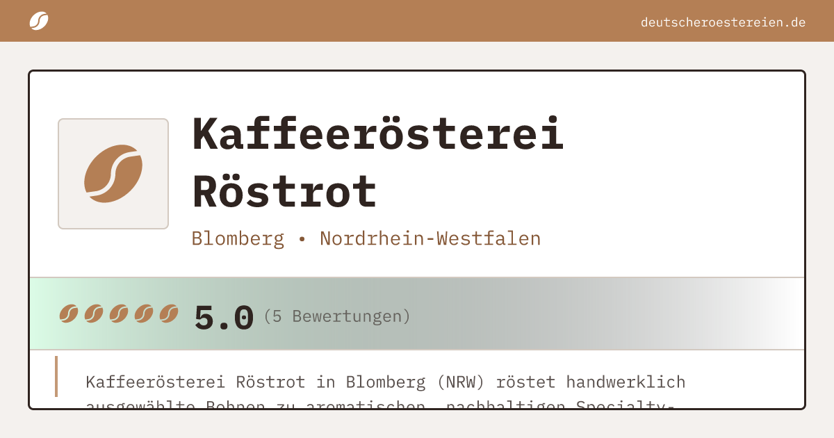 Bild von Kaffeerösterei Röstrot