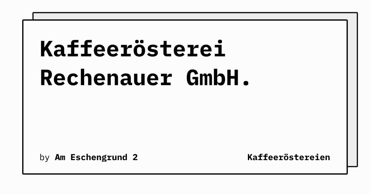 Bild von Kaffeerösterei Rechenauer GmbH.