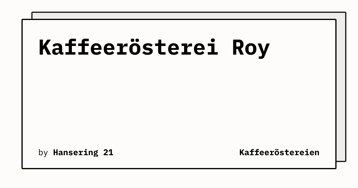 Bild von Kaffeerösterei Roy