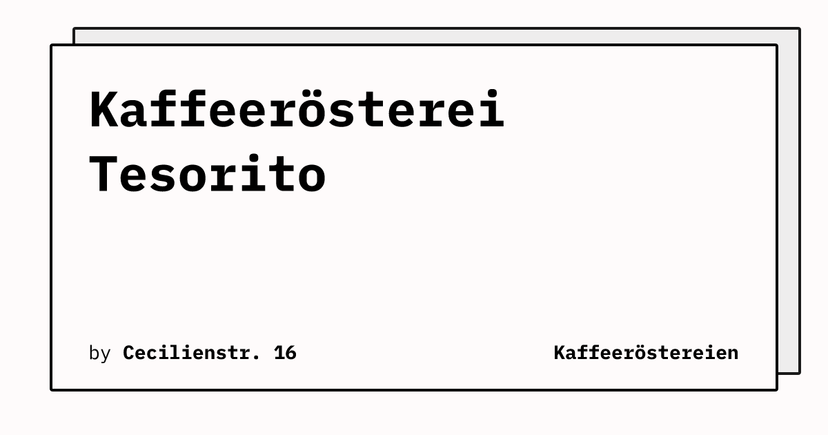 Bild von Kaffeerösterei Tesorito