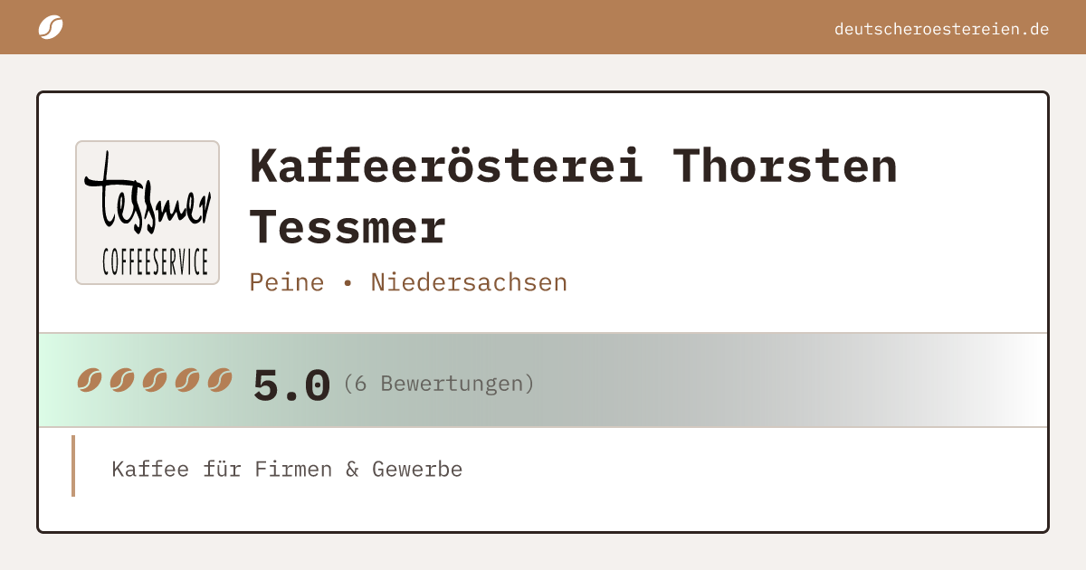 Logo of Kaffeerösterei Thorsten Tessmer