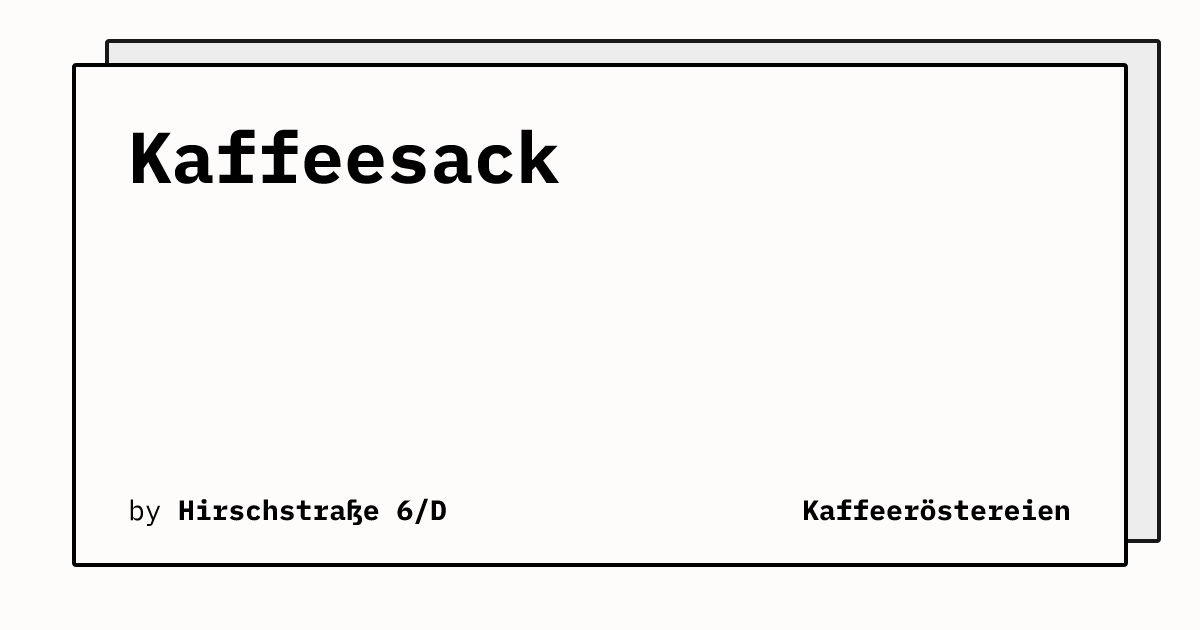 Bild von Kaffeesack