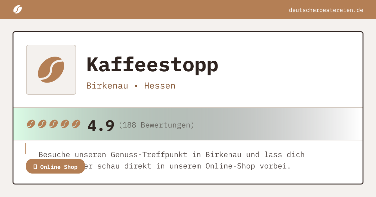Bild von Kaffeestopp
