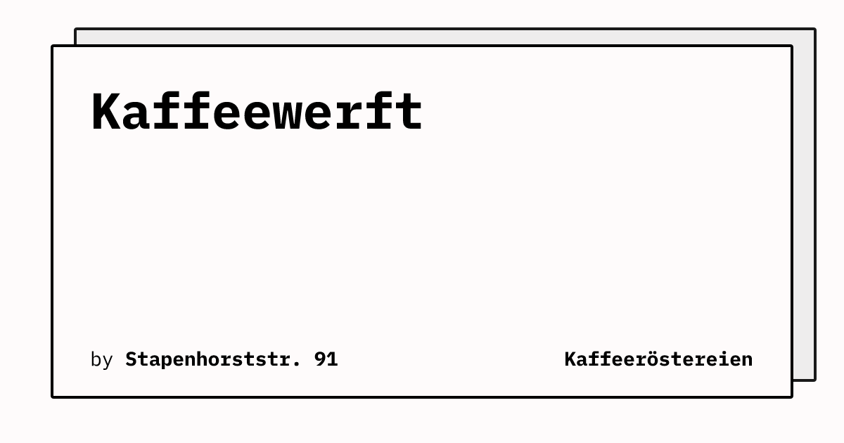 Bild von Kaffeewerft