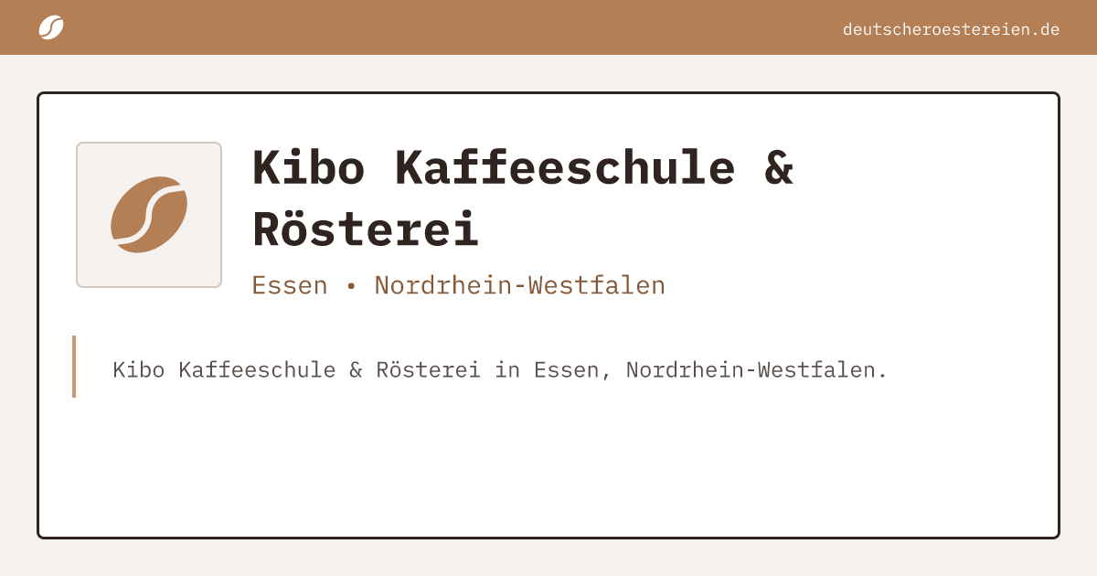 Bild von Kibo Kaffeeschule & Rösterei