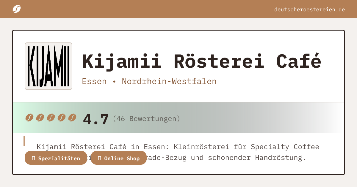 Bild von Kijamii Rösterei Café