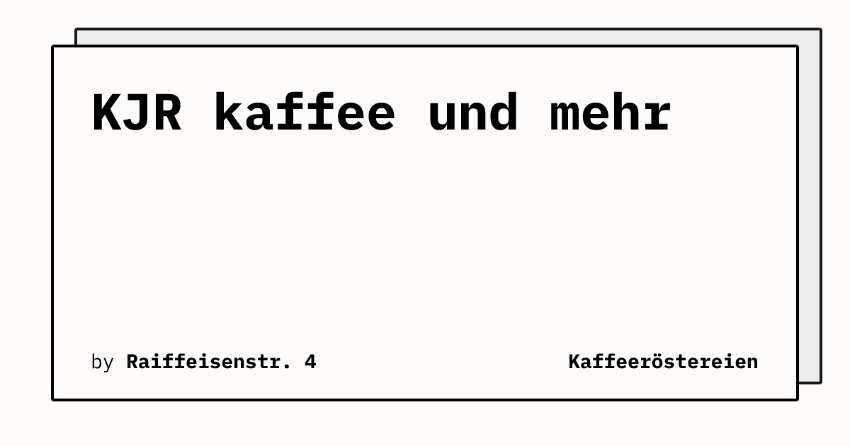 Bild von KJR kaffee und mehr