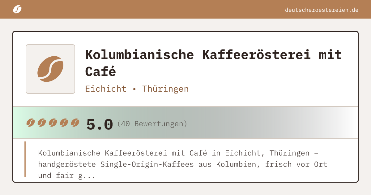 Bild von Kolumbianische Kaffeerösterei mit Café