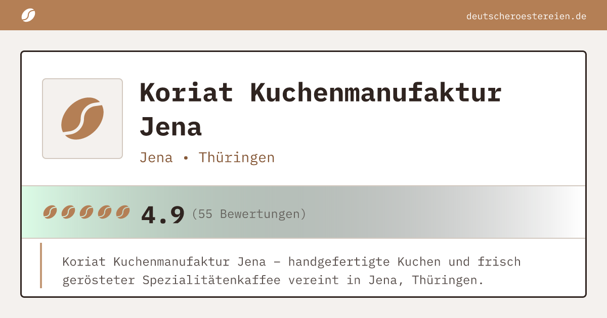 Bild von Koriat Kuchenmanufaktur Jena