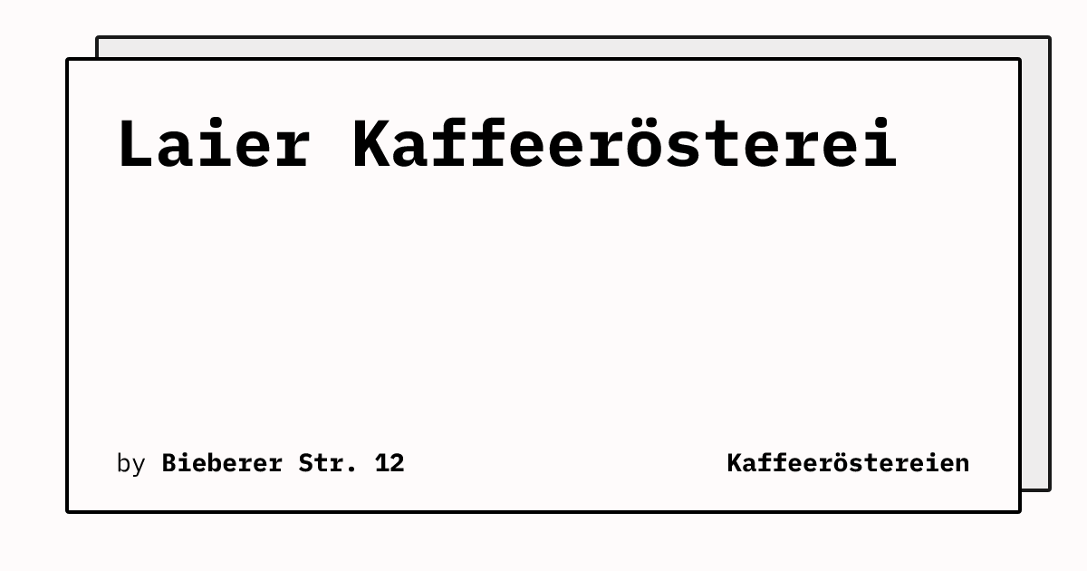 Bild von Laier Kaffeerösterei