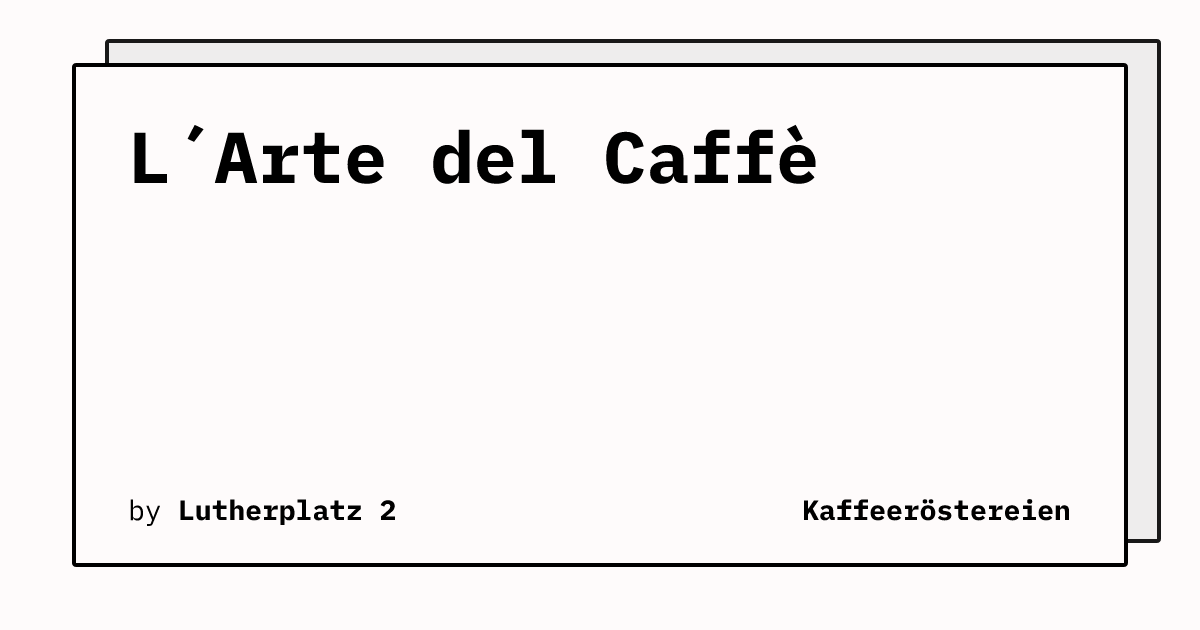 Bild von L´Arte del Caffè