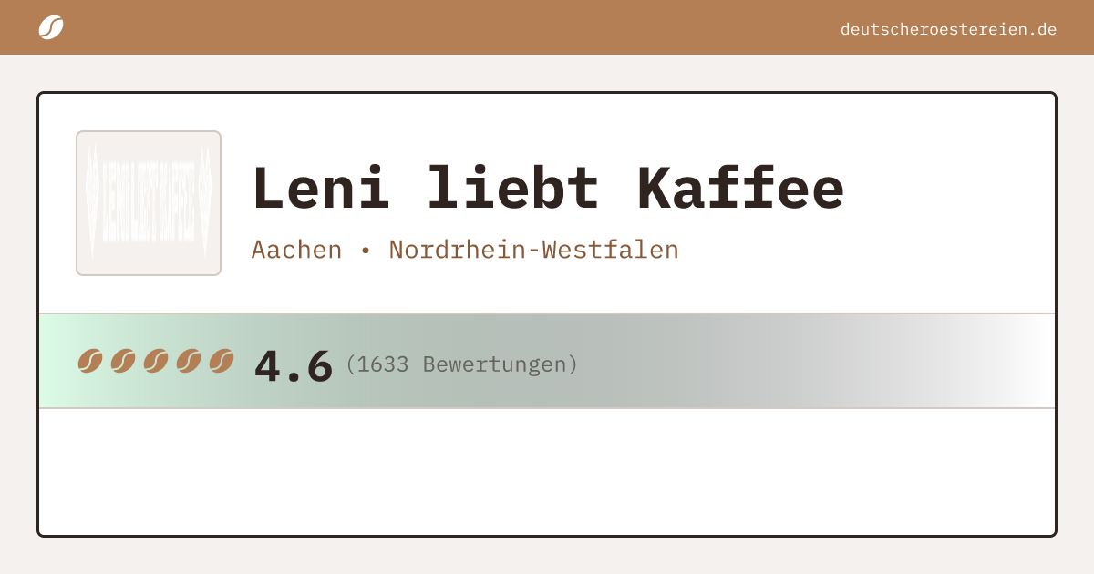 Logo of Leni liebt Kaffee
